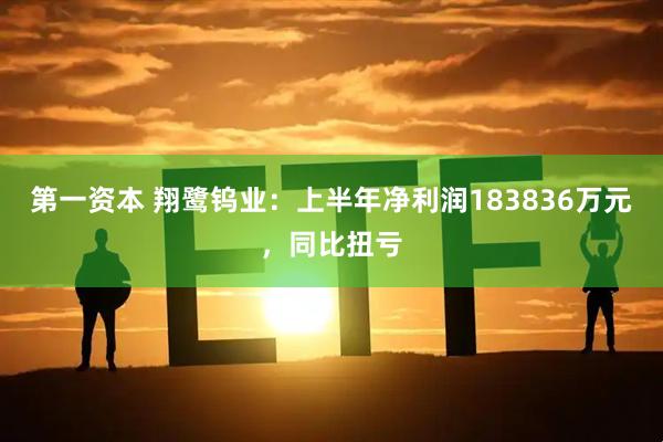 第一资本 翔鹭钨业：上半年净利润183836万元，同比扭亏